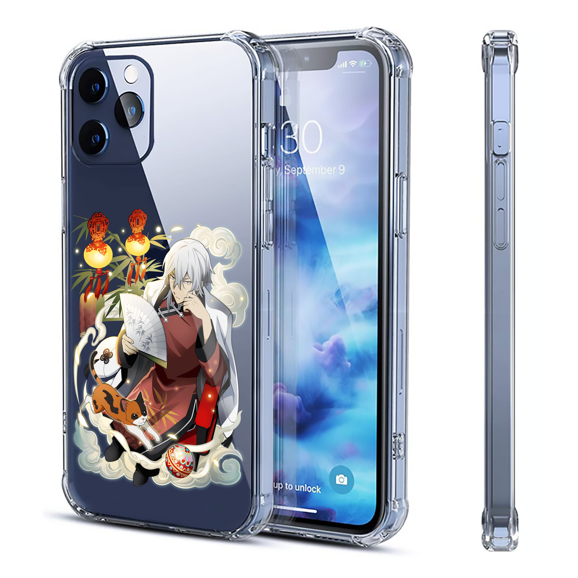 （画像用） 文豪ストレイドッグス Bungo Stray Dogs 【iPhone 12シリーズ対応】透明スマホケース（クリアソフトケース）